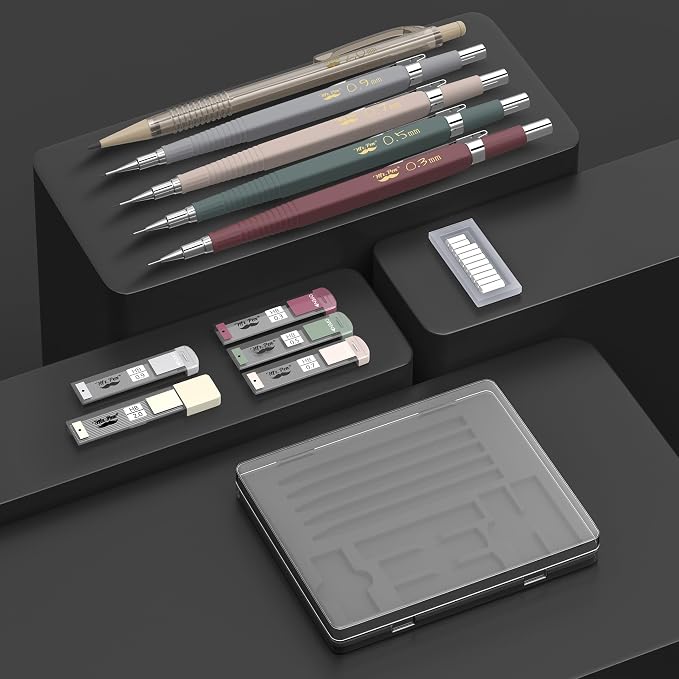 Mr. Pen- Art Mechanical Pencil Set, 5 Sizes (0.3, 0.5, 0.7, 0.9, 2.0mm)