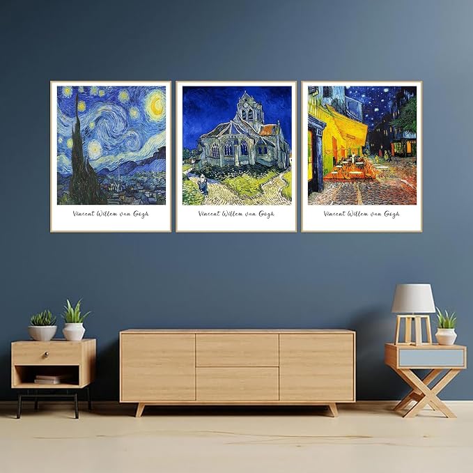 3 Pack Van Gogh Diamond Art Kits for Adults Diamond Painting Kit Beginner