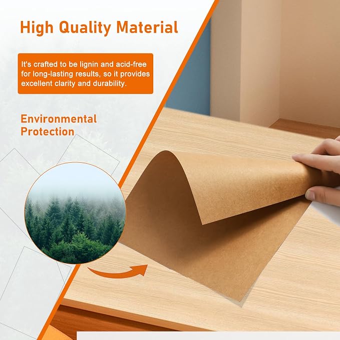 Guakicae 24 Sheets Brown Cardstock 8.5 x 11 Craft Paper 110lb