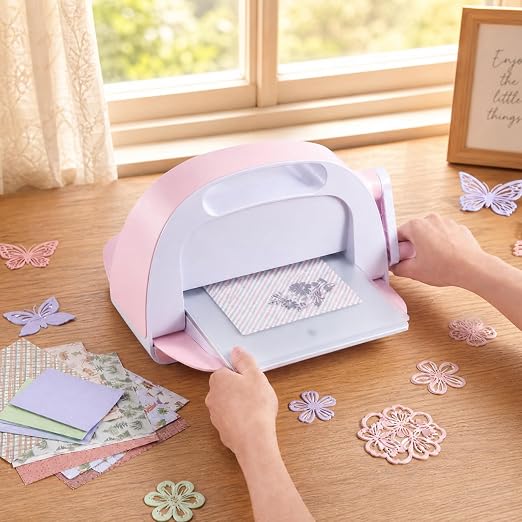 VEVOR Manual Die Cutting and Embossing Machine, 9" Opening, Portable Die Cut Machine Set with Cutting Dies, Embossing Folders, Paper Sheets, Cutting Plates, for Scrapbooking, Card Making, Crafting