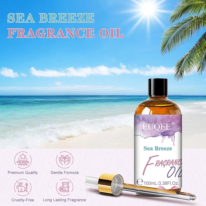 EUQEE Sea Breeze Fragrance Oil for Soap Making(3.38Fl Oz)