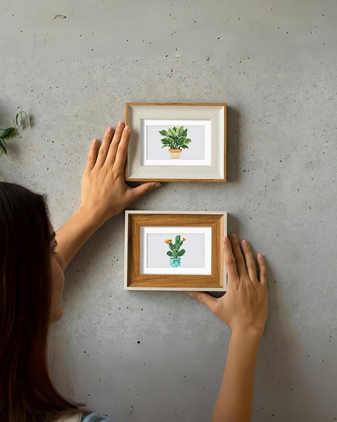 PeakLuv Small Diamond Art Kits Green Plants Mini Diamond Painting Kits