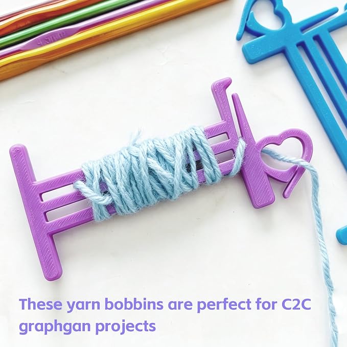 8Pcs Large Crochet Bobbins-4 Inch Thread Bobbins to Prevent Tangles