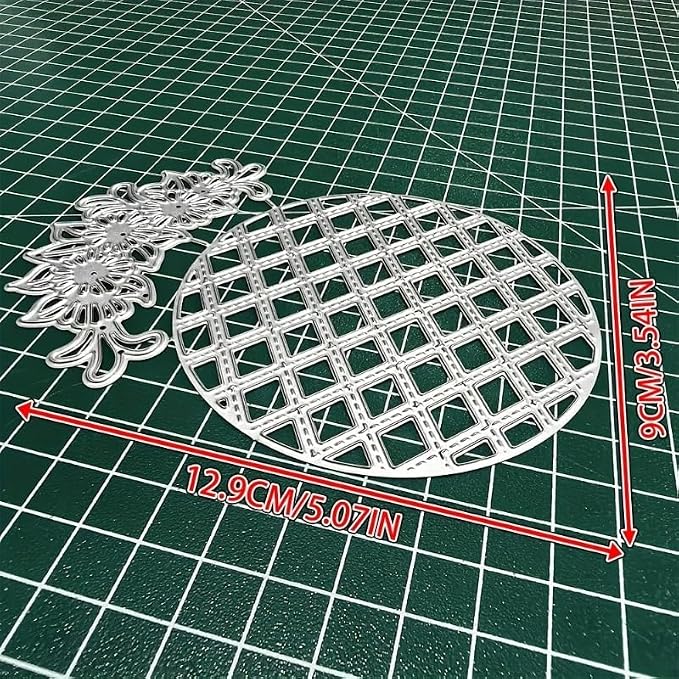 Lapoo Geometric Cutting Die for Scrapbooking - Durable, Metal Cutting Die for DIY Scrapbook Photo Album Decorative Paper Card, Card Making Supplies (Round Flower Border 5.1 x 3.5 in)