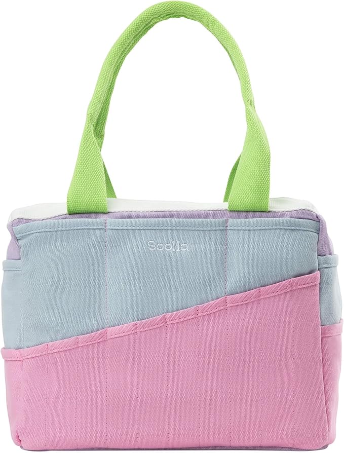 Soolla Studio Bag: Art Supply Storage Organizer & Pottery Tool Bag, Washable Tote, Yarn Bag, Crochet, 30 Pockets, 15+ Colors