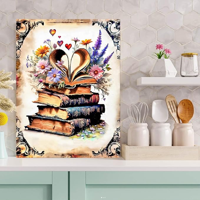 Meothan Diamond Art Kits for Adults Book Diamond Painting Kit 12x16in