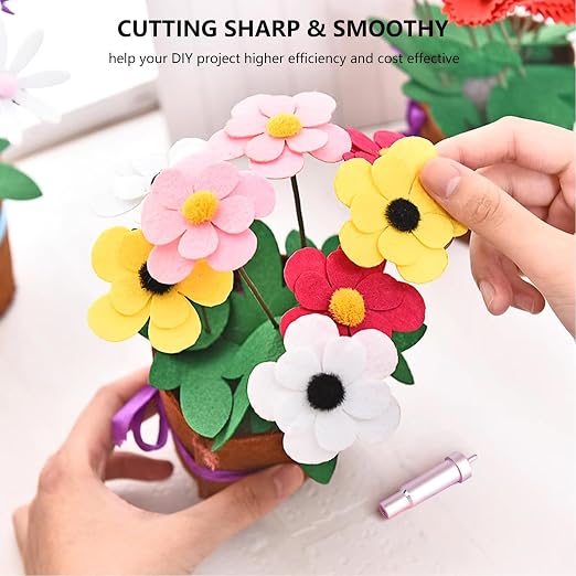 Premium Fine Point Blade Compatible with Maker 3/4/Maker/Explore 3/4/Explore Air 2/Air/One,Fine Point Blade Housing for Slicing Cuts Glitter Vinyl,Cardstock,Faux,Adhesive Foil and Etc（Pink）