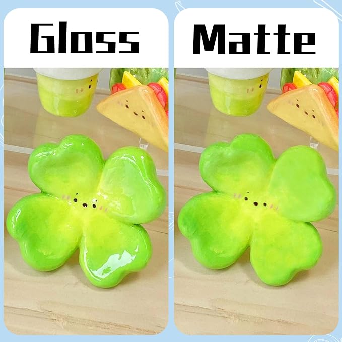 100ml Air Dry Clay Glaze, Protect Clay Surfaces,Delivers Gloss Glaze Effect (Pack of 2)