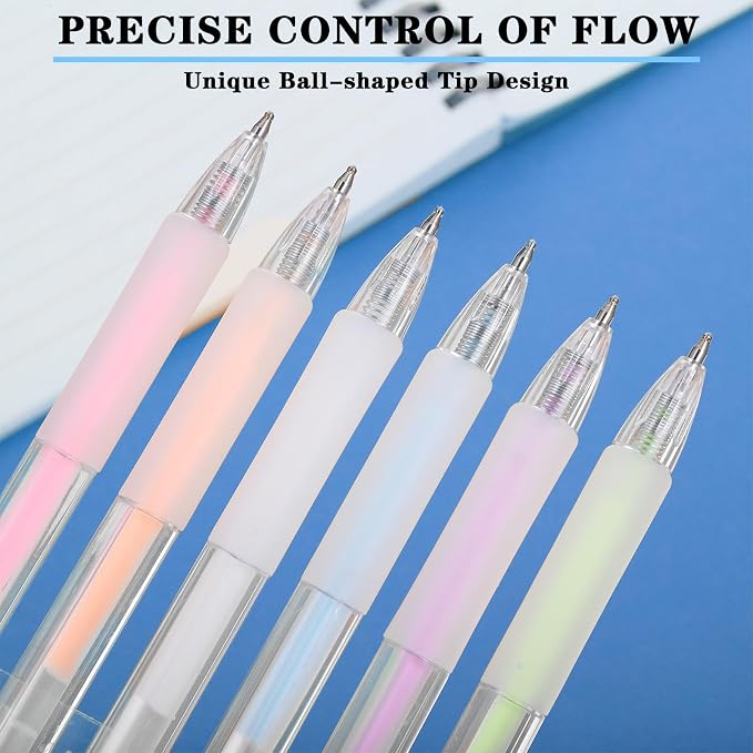 Quick Dry Glue Pen 24Pcs Ballpoint Roller Glue Pen Tacky Pens, 18