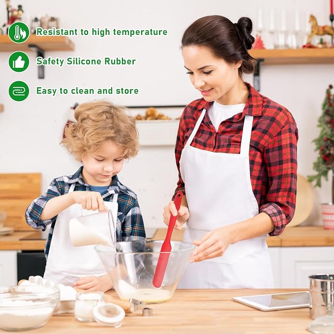 Silicone Jar Spatula Set for Chocolate, Scraping