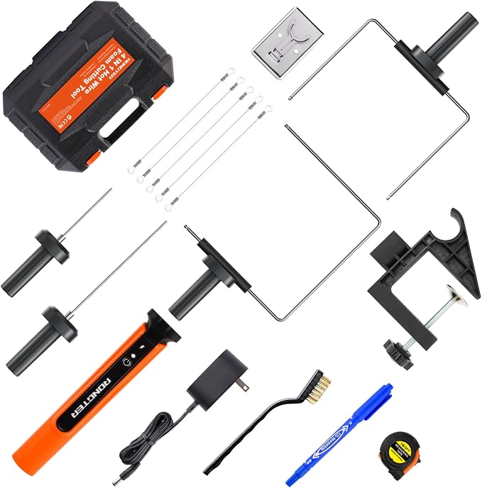 Hot Wire Foam Cutter Kit for Styrofoam with Case (Toolbox Orange)