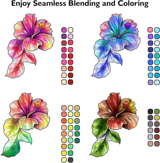 72-Color Dual Tip Markers, Fine & Brush Pens for adult coloring & lettering | 0.4mm Fineliner Pens, water-based non-toxic ink, carry bag, Note-Taking, Calligraphy, Journaling, Sketching and Lettering
