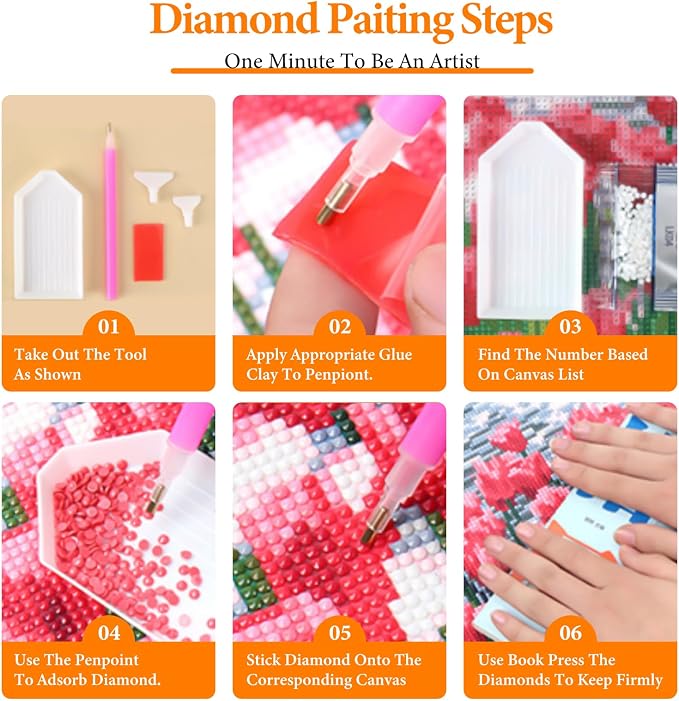 Diamond Art Kits for Adults, Bear DIY 5D Diamond Painting for Beginners | 14x14 Inch, Full Drill Round Dots, Forest Mountains Gem Art Craft Kits, Home Wall Decor, Stress Relief Relaxing Hobby Gift