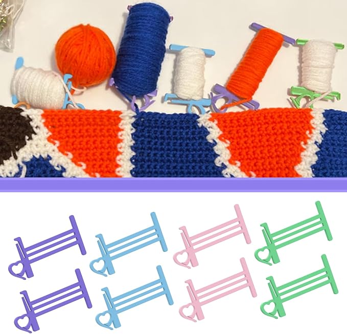 8Pcs Large Crochet Bobbins-4 Inch Thread Bobbins to Prevent Tangles