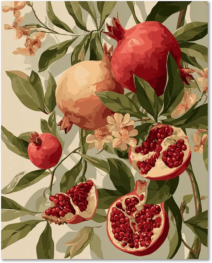 Fruit Paint by Numbers Kit for Adults, Paint by Number for Adults 16x20inch