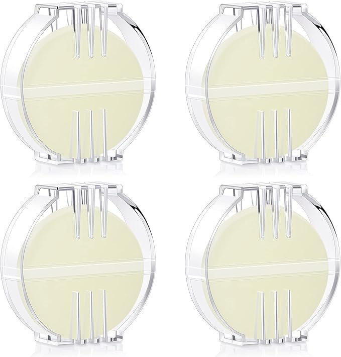 Maitys 4 Pcs Thread Wax Beeswax for Hand Sewing,Colorless, Clear Case | Conditioner for Embroidery Quilting, Strengthens Sewing Line Reduces Fraying, Clear Case Storage, Natural Beeswax Formula