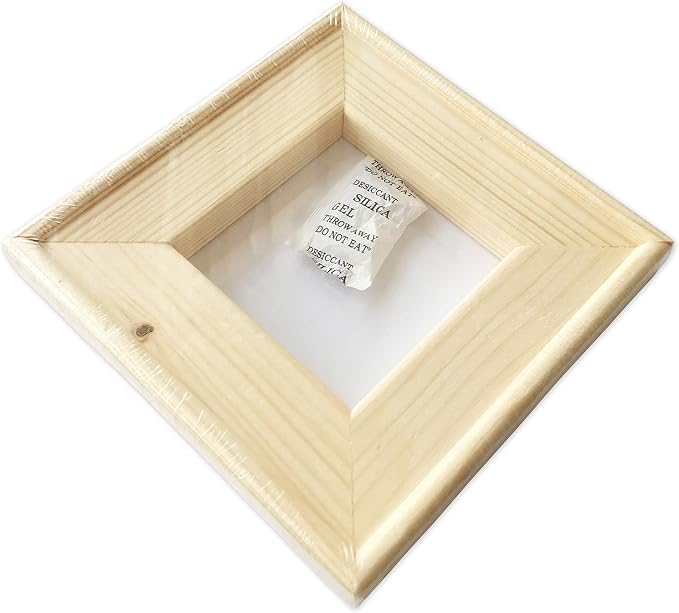 LWR CRAFTS Stretched Canvas 6" X 6" Pack of 6 (Frame)