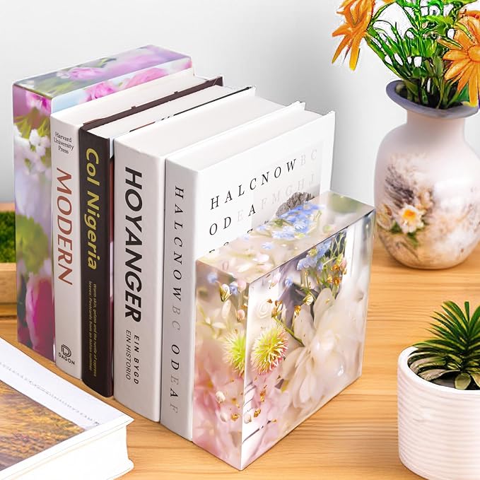 YOILES Resin Molds Silicone,Epoxy Resin Casting Craft Mold for Flower Preservation Bookends DIY Art (Square) | Casting Craft Mold for Flower Preservation Bookends DIY Art (Square)
