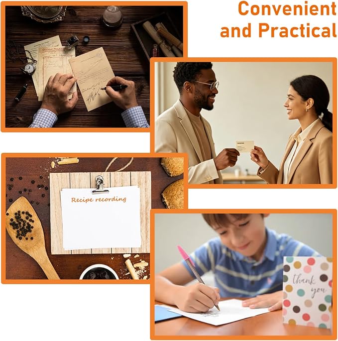 Guakicae 60 Sheets Brown Flat Cardstock 4 x 6 Thick Paper 110lb