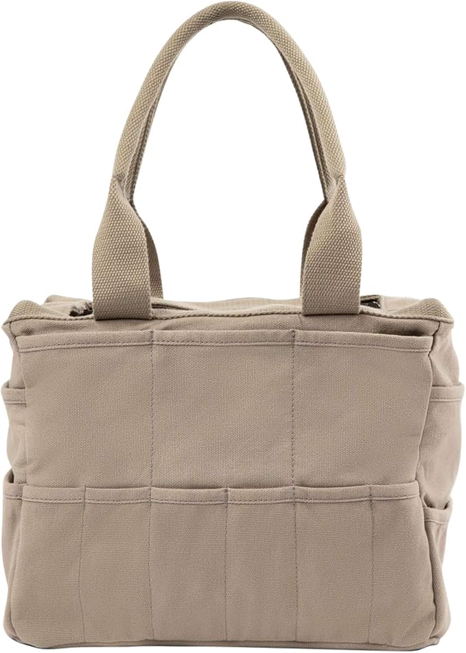 Soolla Studio Bag: Art Supply Storage Organizer & Pottery Tool Bag, Washable Tote, Yarn Bag, Crochet, 30 Pockets, 15+ Colors