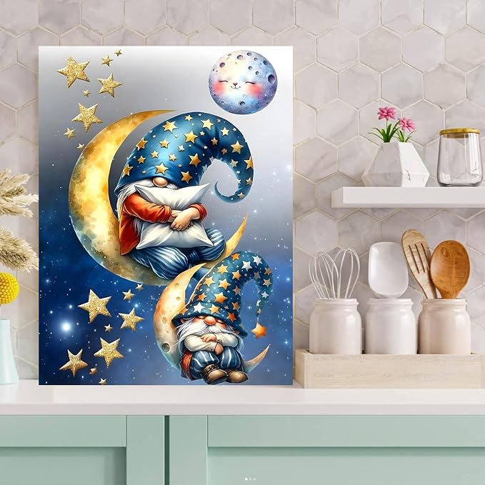 Meothan Diamond Art Kits for Adults Gnomes Diamond Painting Kit 12x16in