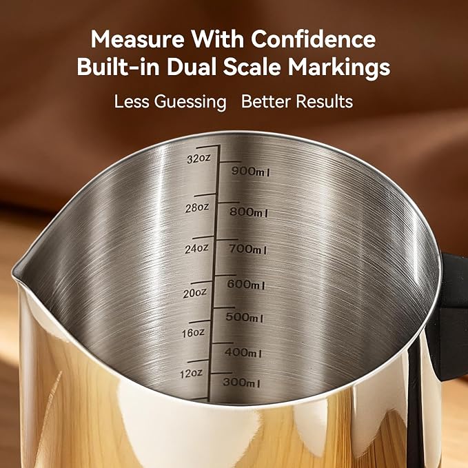 Candle Making Pouring Pot, 32 oz Stainless Steel Wax Melting Pot