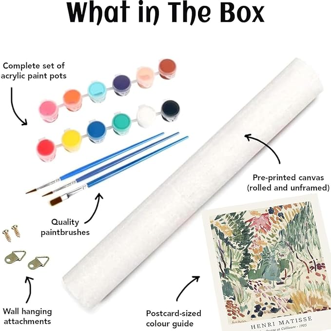 3 Pack Flowers Paint by Numbers Kit for Adults Beginner (Without Frame)