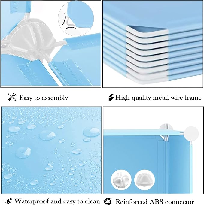 AWTATOS 12 Cube Storage Organizer, Closet Organizers Storage Shelves, Blue