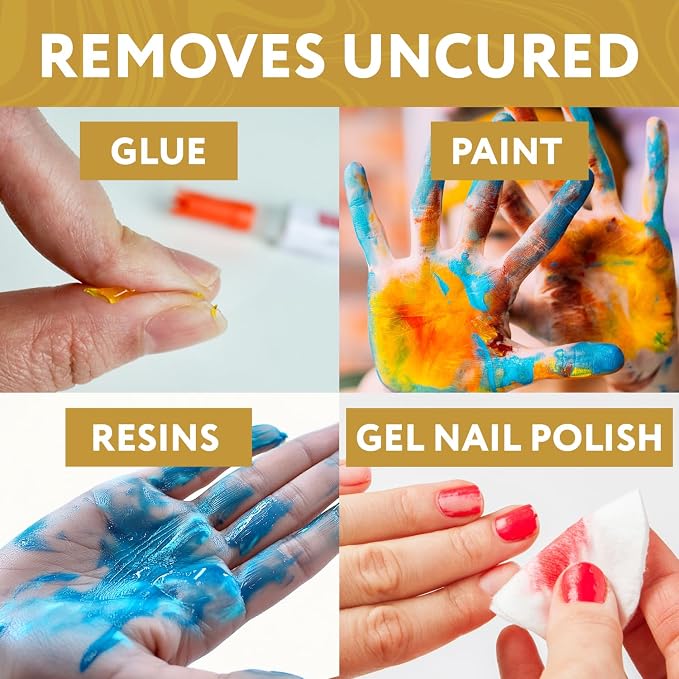 Epoxy Resin Remover for Hands - Moisturizing Alcohol-Free Botanical Formula
