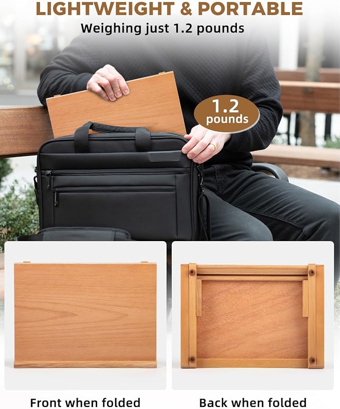 Table Easel for Painting, Adjustable Angle Art Easels Wood Table Easel Drawing and Sketching Board, 11 4/5 Inches by 8 2/3 Inches