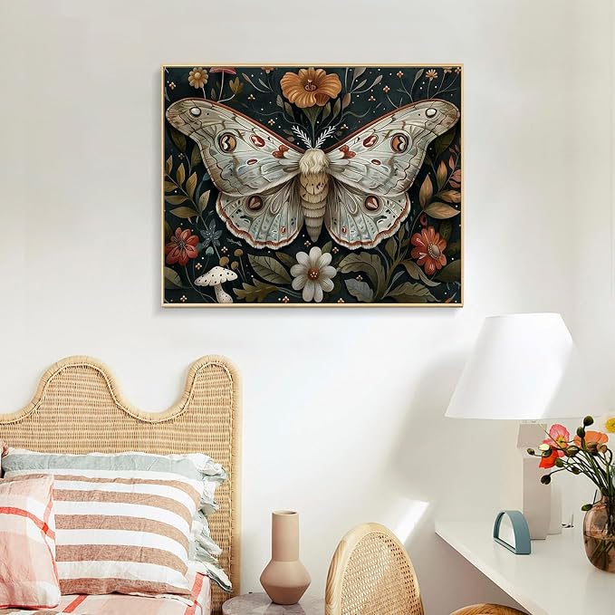 Paint by Numbers Kit for Adults, Butterfly DIY Acrylic Canvas Painting Set | 16x20 Inch, Number Painting Craft Kit for Adults, Perfect for Beginners, Home Wall Decor, Stress Relief Relaxing Hobby Gift