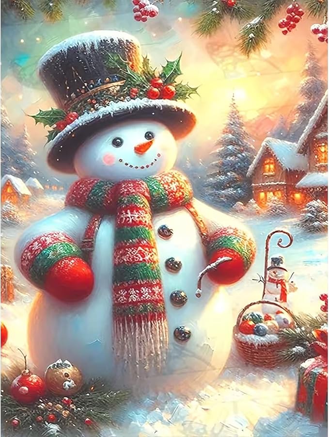 Lophomie Christmas Diamond Art Kits for Adults, 5D Diamond Painting Kits