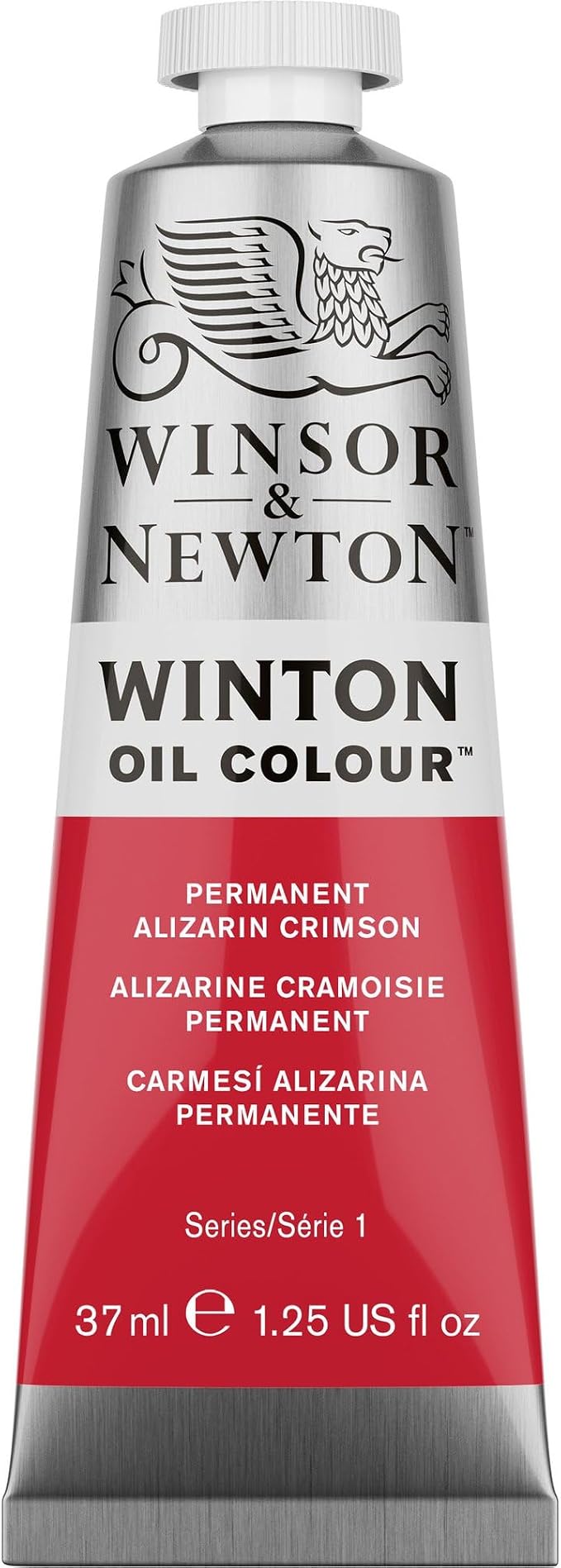 Winsor & Newton Winton Oil Color, 37ml Tube, Permanent Alizarin Crimson | High-quality pigments, Durable, Lightfast, Permanent, Uniform Consistency, Great Pigment Load