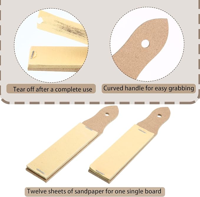 Demissle Sandpaper Sharpener Drawing Tool for Artists, 20 Pcs