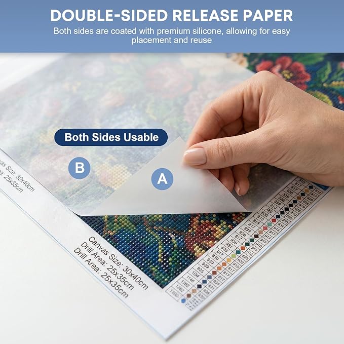 400Pcs Diamond Painting Release Paper, 3 Sizes Double-Sided Non-Stick