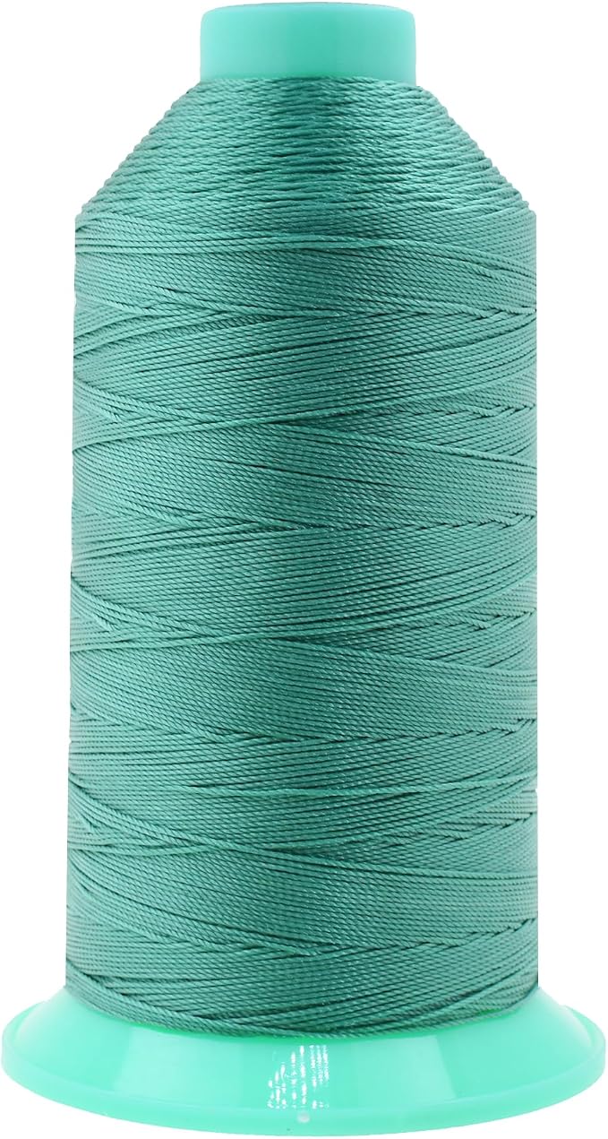Mandala Crafts Size 346 210D T350 Aquamarine Bonded Nylon Thread, 415 YDs