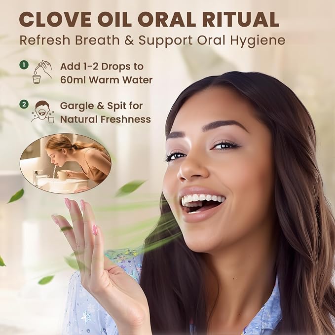 HIQILI Clove Essential Oil for Diffusers for Home, DIY, Large Capacity
