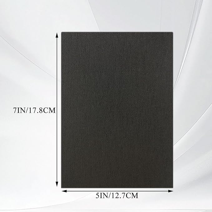 36PCS 5x7 Inch Black Canvas Panels, Small Canvas Boards for Painting, Cotton Canvas Panels for Oil Acrylic Watercolor Paint