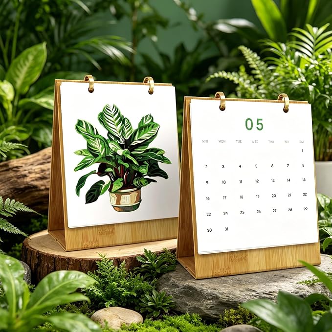 Lnjsipam Paint by Numbers Calendar 2027 - Plant Paint with Number for Gift | Plant Paint by Numbers Calendar, Easy DIY Calendar, Unique Gift for New Year, Plant Paint by Number Kit for Adults