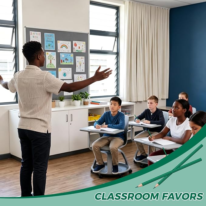 50 PCS Green Colored Pencils, Pre-sharpened Professional Wooden Art Pencils Set for Artists Painting | Premium Drawing Sketching Supplies