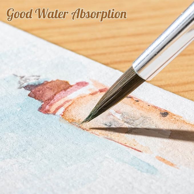 80 Sheets Watercolor Paper, 2.5 x 3.5 in, 110 Lb/230 GSM, Cold Press