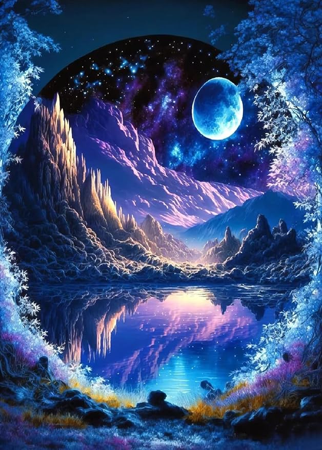 5D Diamond Painting Kits for Adults, Landscape Diamond Art Kits for Adults