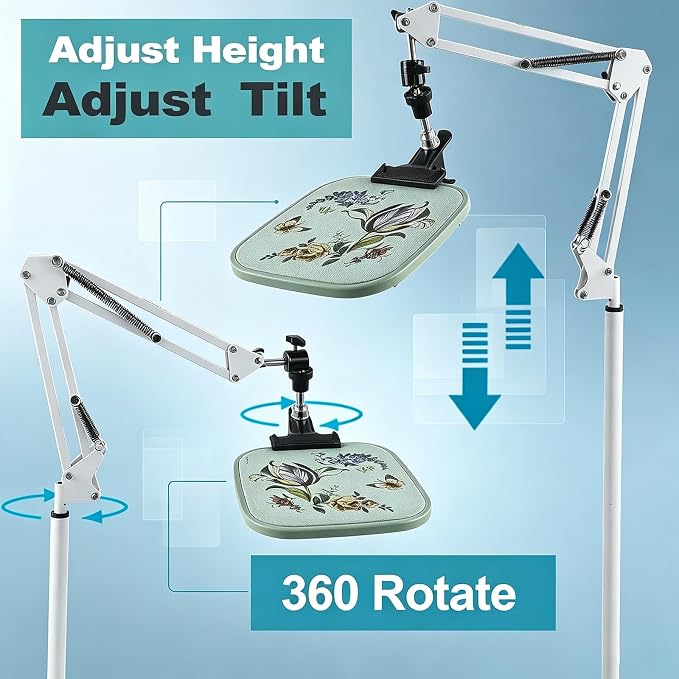 Embroidery Floor Stand Embroidery Stand Cross Stitch Stands Suitable for Embroidery Holder Stand Cross Stitch Stand Embroidery Hoop Stand Nurge ,Suitable for Embroidery Kit