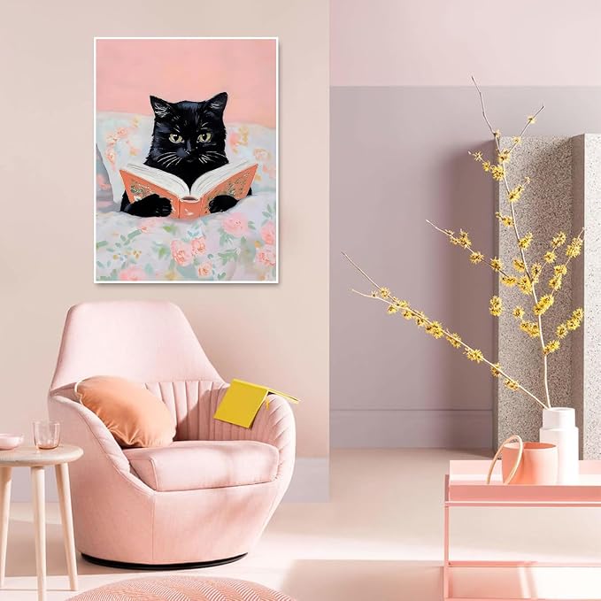 Black Cat Diamond Art Kits for Adults Diamond Painting Kit for Beginner
