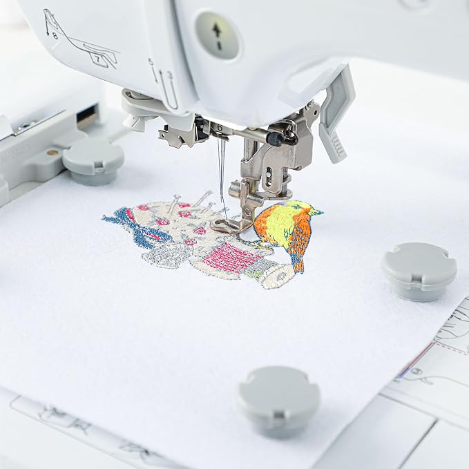 Sew Tech Magnetic Embroidery Hoop for Brother, 5x7in 130x180mm Round SA444 | Fits PE900 SE2000 PE800 PE780D PE770 PE700 SE2100 SE1950 SE1900 NS1250E NS2850D Brother; Baby Lock Bloom Accord Ellure