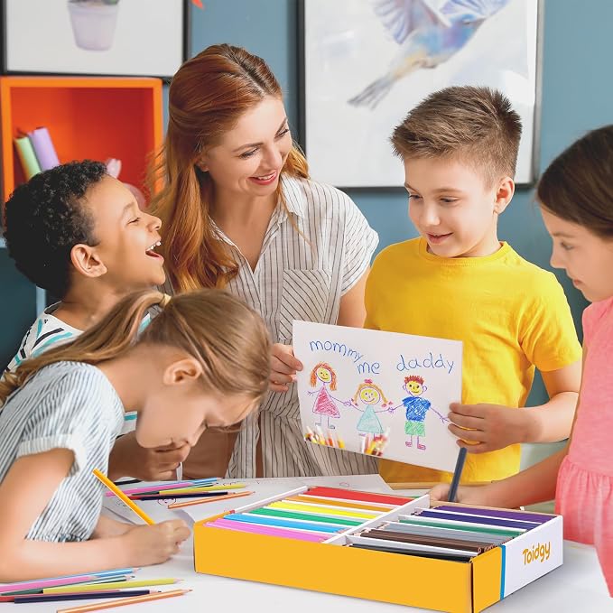 672 Packs Colored Pencils Bulk Classroom, Colored Pencils for Kids 12 Color