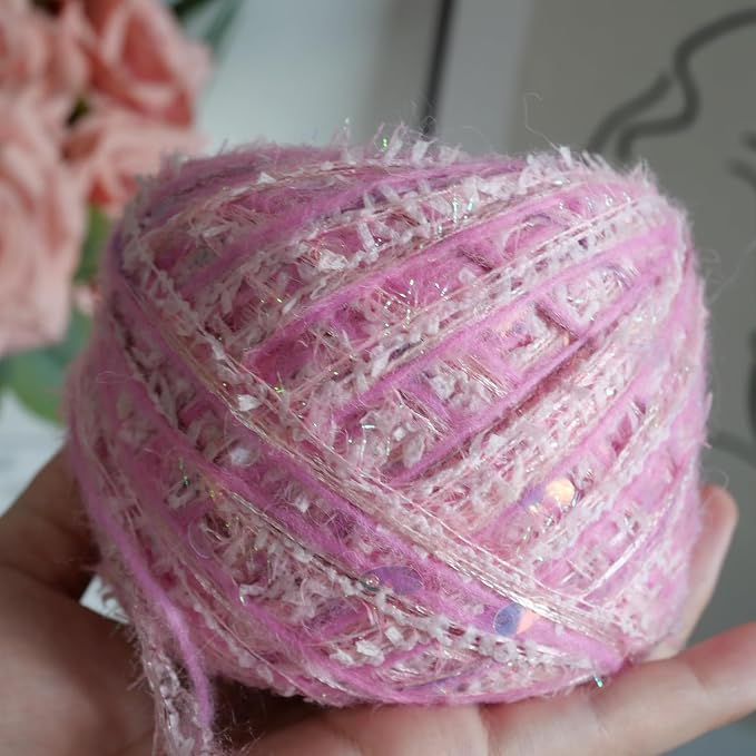 Artisanal Yarn Fancy Yarn Multifiber Blended Yarn Novelty Colorful Soft