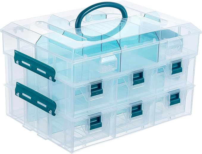 MyGift 11 Inch Craft Storage Organizer Case With 6 Drawers