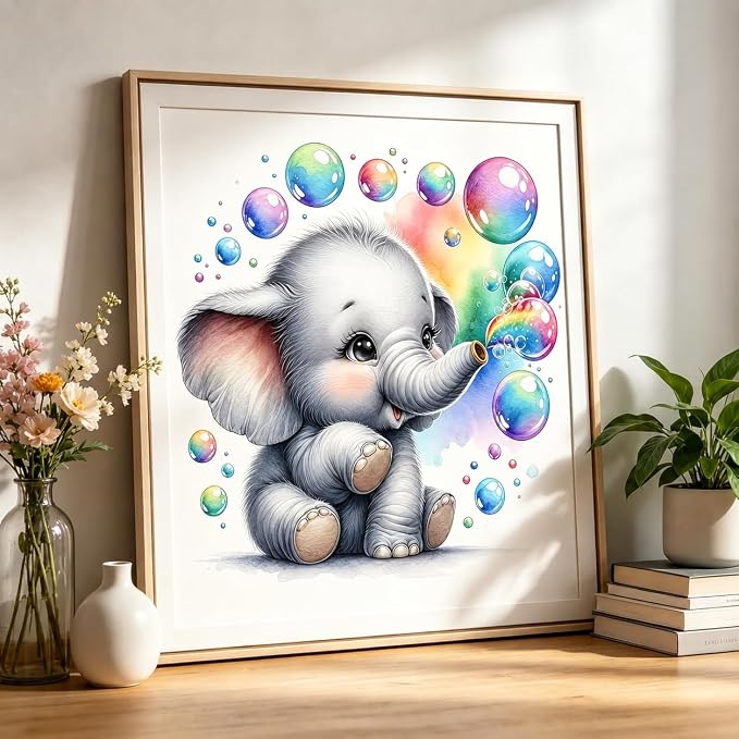 Diamond Painting Kits for Adults,Elephant Diamond Art 13.7X13.7inch