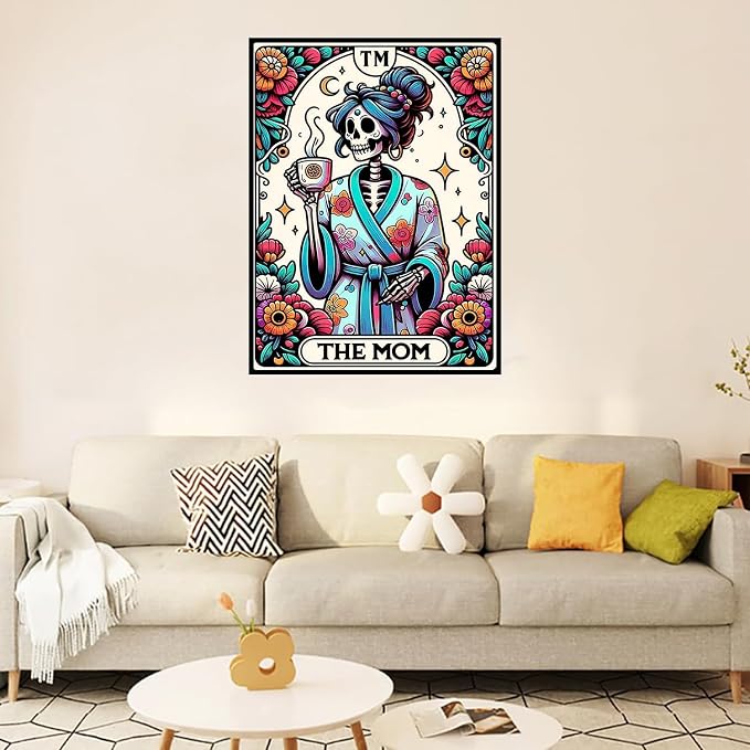 Benjenes Skull Diamond Art Kits for Adults, Tarot Diamond Painting Kits